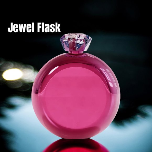 Disguise Your Liquor! Stainless Steel Jewel Flask, Perfect Drink Lover Gift - Picture 3 of 3